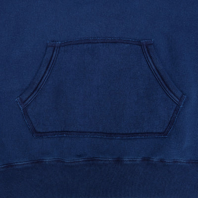 OD+LW Indigo Dyed Tompkins Knit After Hood Sweatshirt