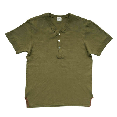 OD+LW “Zakurozome” Natural Pomegranate Dyed Military Henley