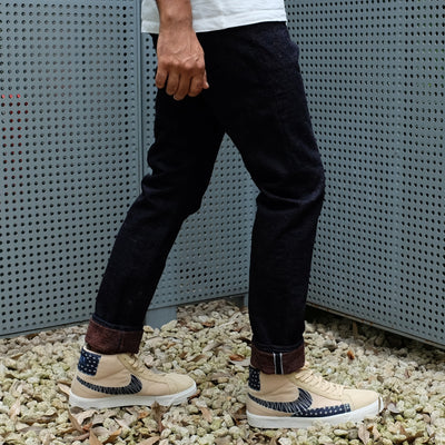 OD+PBJ 18oz. "Super Rough Kakishibu" Selvedge Jeans (Relaxed Tapered)