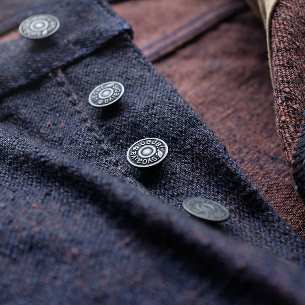 OD+PBJ 18oz. "Super Rough Kakishibu" Selvedge Jeans (Slim Tapered)