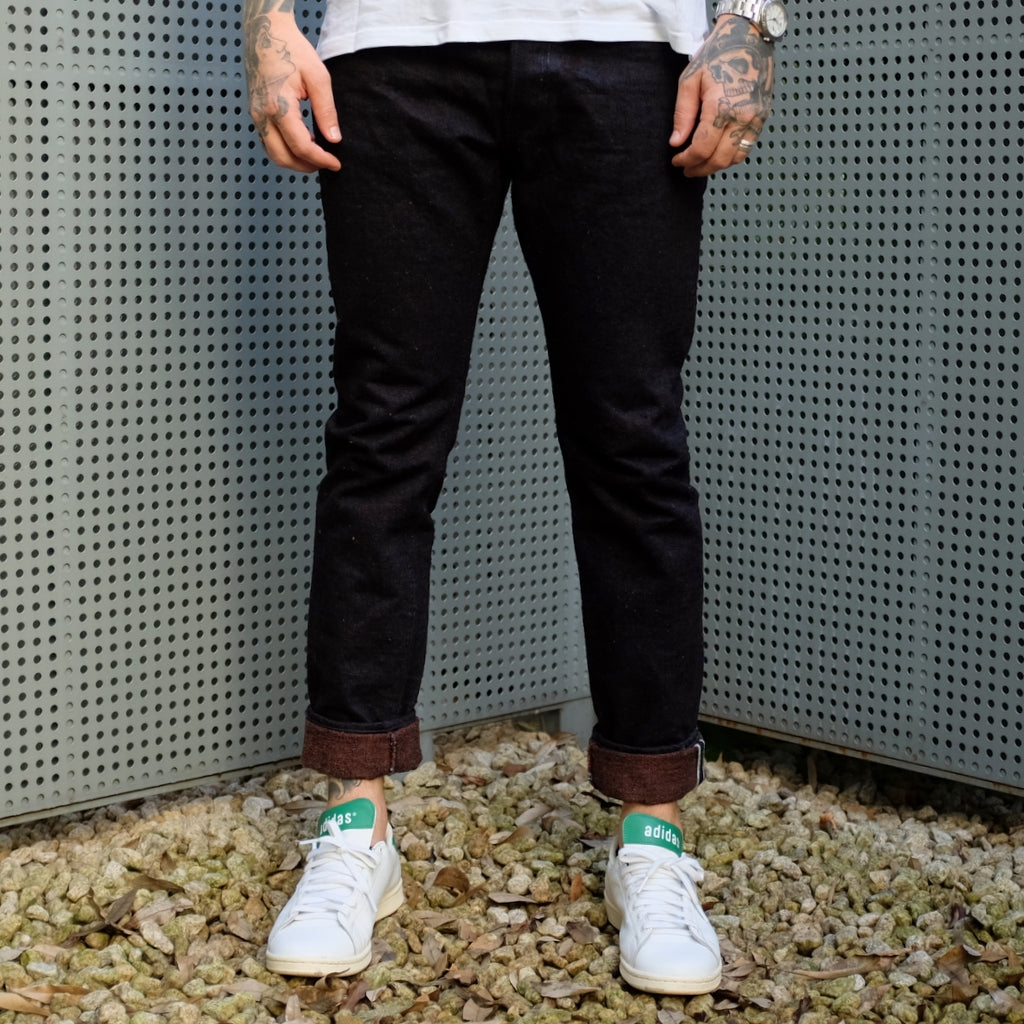 The OD+PBJ "Super Rough Kakishibu" Collaboration Jeans