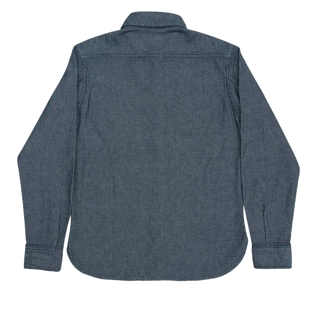 OD+SDA Indigo Diamond Jacquard Shirt - Okayama Denim