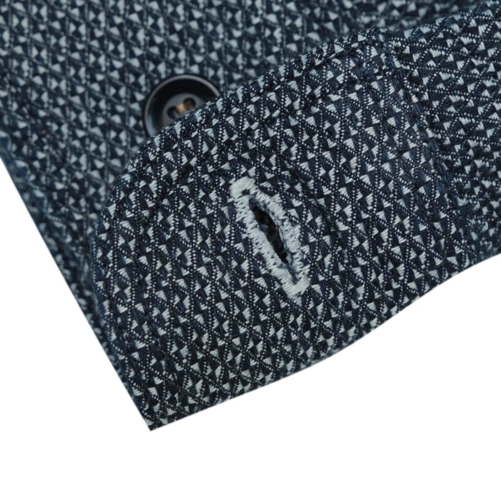 OD+SDA Indigo Diamond Jacquard Shirt