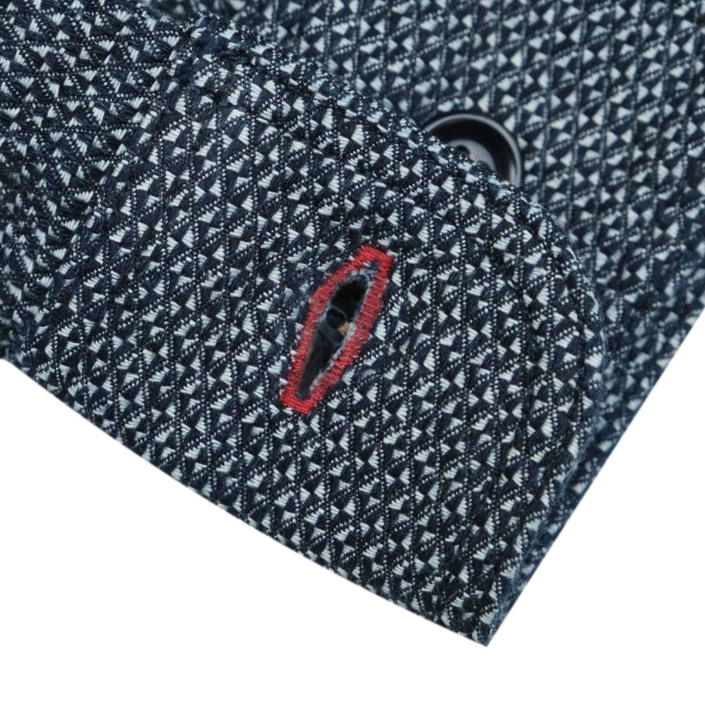 OD+SDA Indigo Diamond Jacquard Shirt