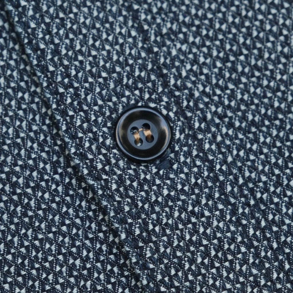OD+SDA Indigo Diamond Jacquard Shirt
