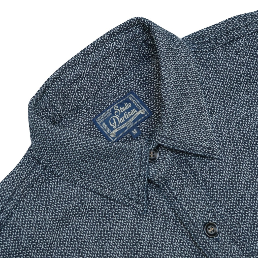 OD+SDA Indigo Diamond Jacquard Shirt