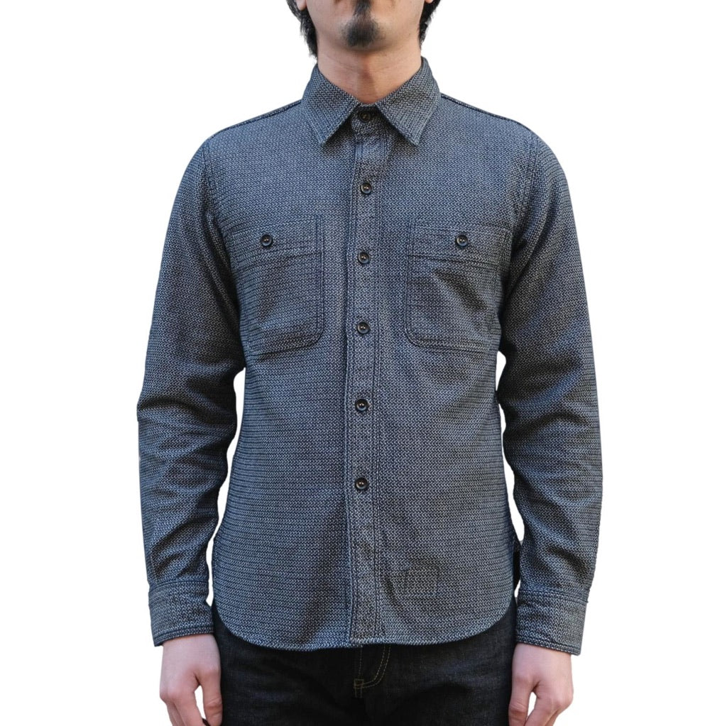 OD+SDA Indigo Diamond Jacquard Shirt