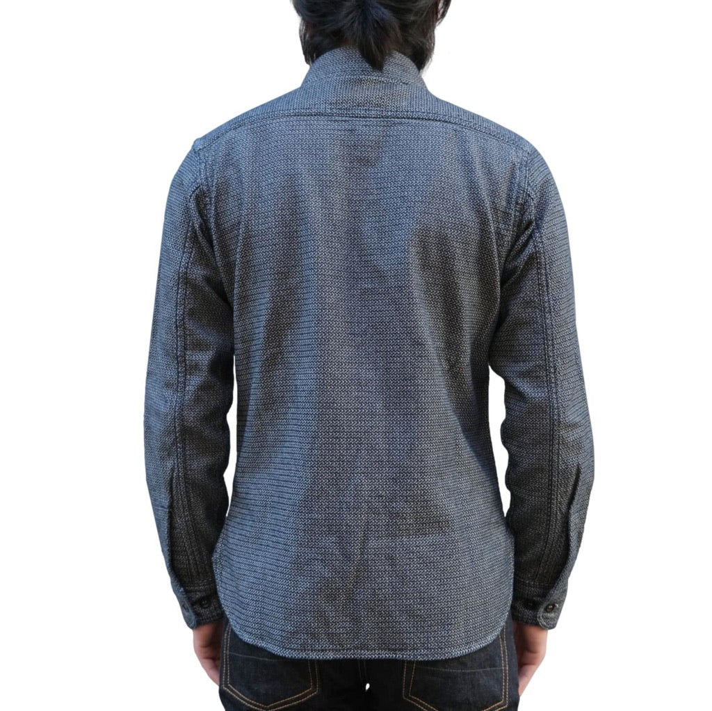 OD+SDA Indigo Diamond Jacquard Shirt