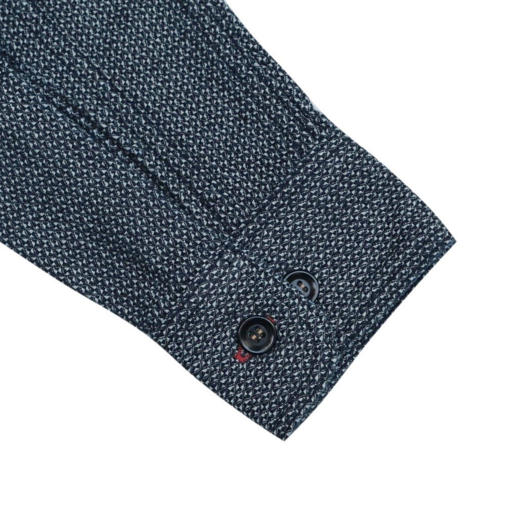 OD+SDA Indigo Diamond Jacquard Shirt