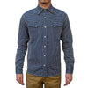 OD+MJ Indigo Sashiko Western Shirt - Okayama Denim Shirt - Selvedge