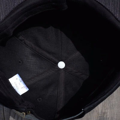 ODJB005 "Blackout" Baseball Cap - Okayama Denim Accessories - Selvedge