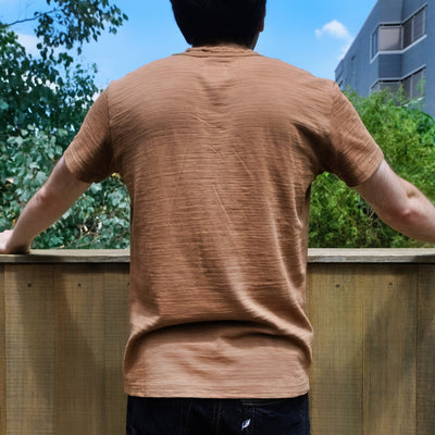 OD+PBJ Natural Kakishibu Dyed Slub Tee