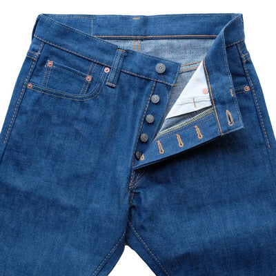 Pure Blue Japan 14.5oz. GRE-013 "Greencast Indigo" (Slim Tapered)