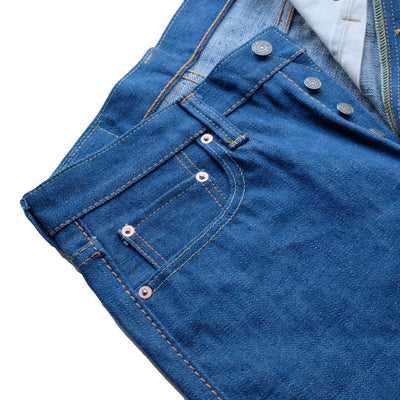 Pure Blue Japan 14.5oz. GRE-013 "Greencast Indigo" (Slim Tapered)