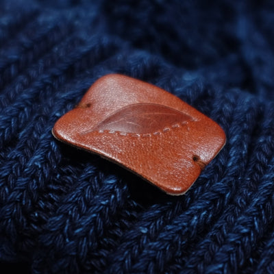 Pure Blue Japan Indigo Dyed Knit Beanie (3 Gauge Version) - Okayama Denim Accessories - Selvedge