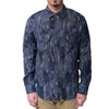 Pure Blue Japan Indigo Jacquard Boro Western Shirt