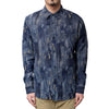 Pure Blue Japan Indigo Jacquard Boro Shirt