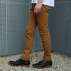 Pure Blue Japan Chino Pants (Camel) - Okayama Denim Pants - Selvedge