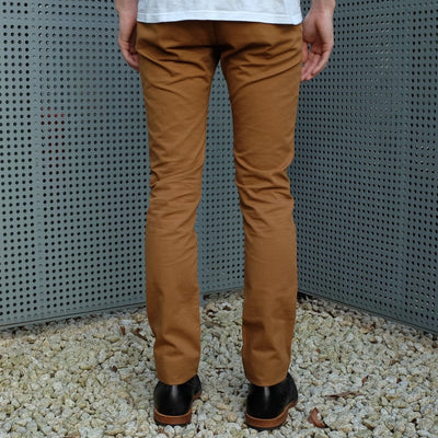 Pure Blue Japan Chino Pants (Camel) - Okayama Denim Pants - Selvedge