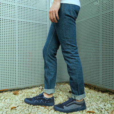 Pure Blue Japan 12oz-GRE-013 "Greencast Indigo" (Slim Tapered)
