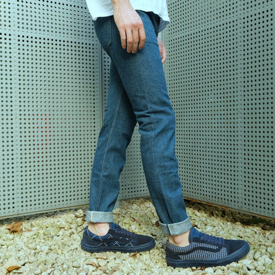 Pure Blue Japan 12oz-GRE-013 "Greencast Indigo" (Slim Tapered)