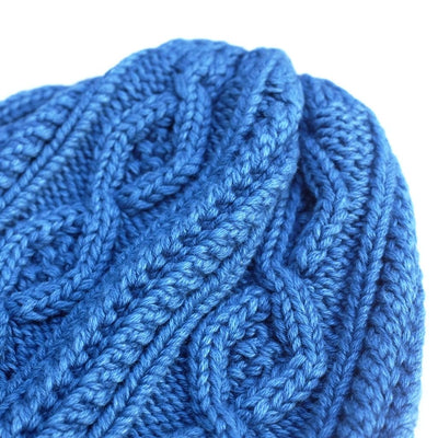 Pure Blue Japan Light Indigo Dyed Knit Beanie (3 Gauge Version) - Okayama Denim Accessories - Selvedge