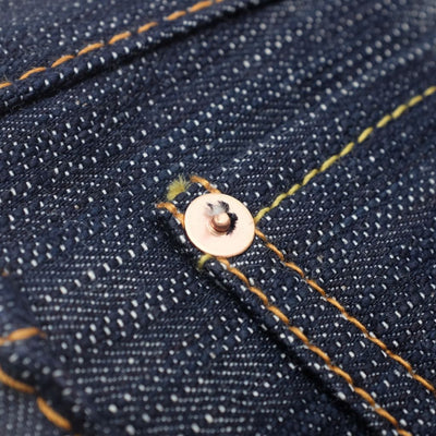 Pure Blue Japan AI-019 17.5oz. "Rain" Natural Indigo (Relaxed Tapered) - Okayama Denim Jeans - Selvedge