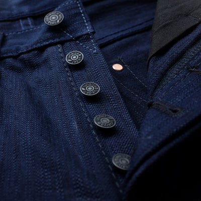 Pure Blue Japan AI-019-WID 17.5oz. Double Natural Indigo Selvedge Jeans (Relax Tapered)