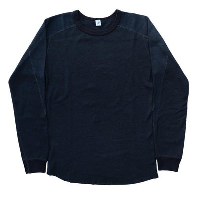 Pure Blue Japan Indigo Honeycomb Thermal L/S Tee