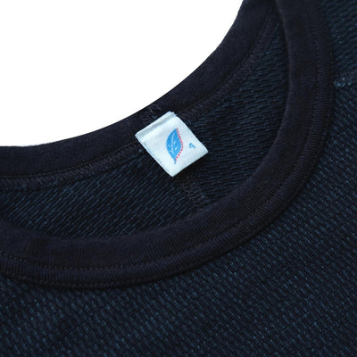 Pure Blue Japan Indigo Honeycomb Thermal L/S Tee