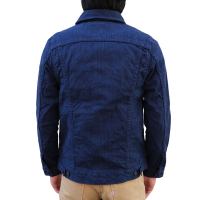 Pure Blue Japan Type II Double Natural Indigo Sashiko Selvedge Jacket