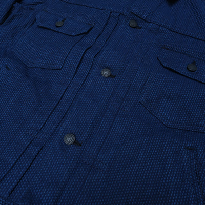 Pure Blue Japan Type II Double Natural Indigo Sashiko Selvedge Jacket