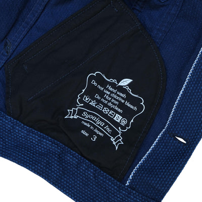 Pure Blue Japan Type II Double Natural Indigo Sashiko Selvedge Jacket