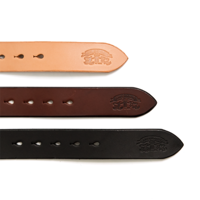 Studio D'Artisan B-82 Leather Belt (Black) - Okayama Denim Accessories - Selvedge