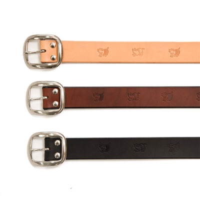 Studio D'Artisan B-82 Leather Belt (Natural) - Okayama Denim Accessories - Selvedge