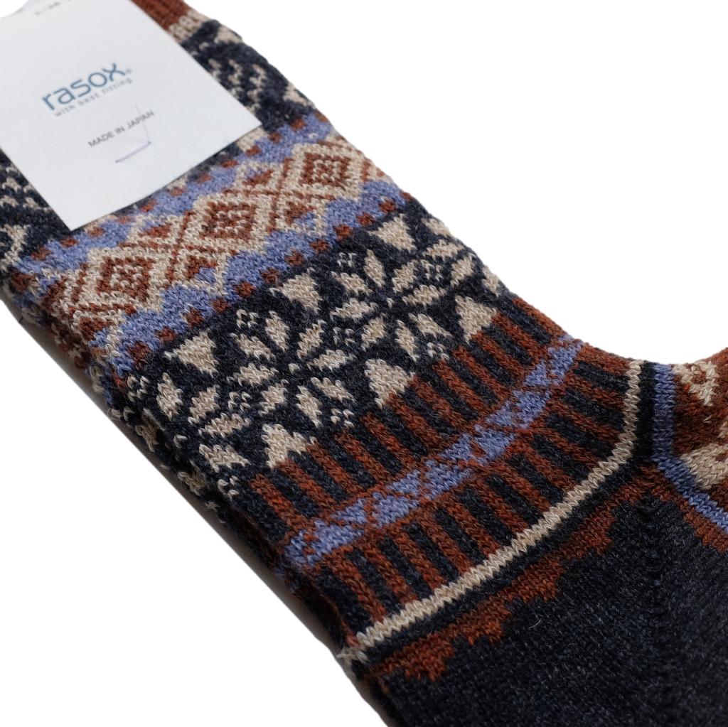 Rasox Snow Jacquard Crew Socks