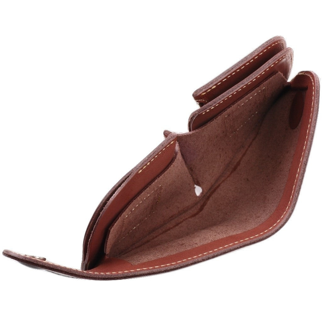 Redmoon Midline Short Wallet (Brown) - Okayama Denim Accessories - Selvedge