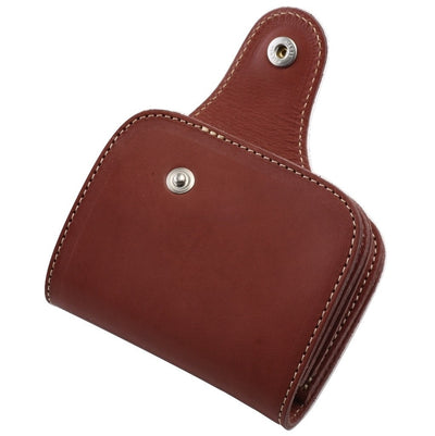 Redmoon Midline Short Wallet (Brown) - Okayama Denim Accessories - Selvedge