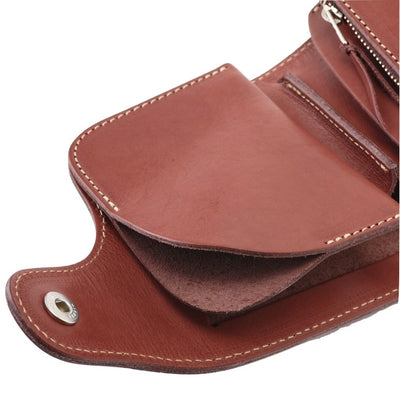 Redmoon Midline Short Wallet (Brown) - Okayama Denim Accessories - Selvedge