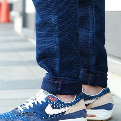 Studio D'Artisan "Kasezome" Indigo Sashiko Selvedge Pants (Relax Tapered)