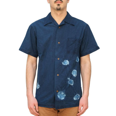 Studio D'Artisan "Mount Fuji" Indigo Bassen Aloha Shirt