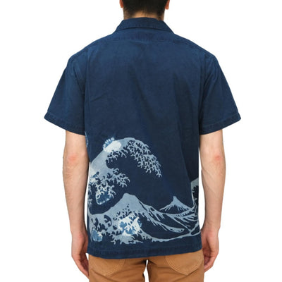 Studio D'Artisan "Mount Fuji" Indigo Bassen Aloha Shirt