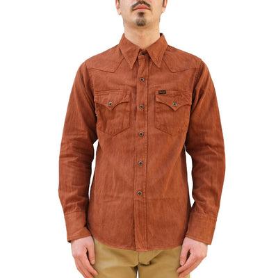 Studio D'Artisan "Amami Dorozome" Western Shirt (Brown)