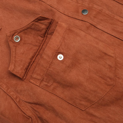 Studio D'Artisan "Amami Dorozome" Western Shirt (Brown)