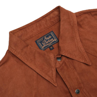 Studio D'Artisan "Amami Dorozome" Western Shirt (Brown)