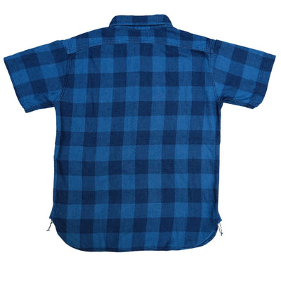 Studio D'Artisan Indigo Dyed S/S Check Shirt