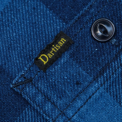 Studio D'Artisan Indigo Dyed S/S Check Shirt