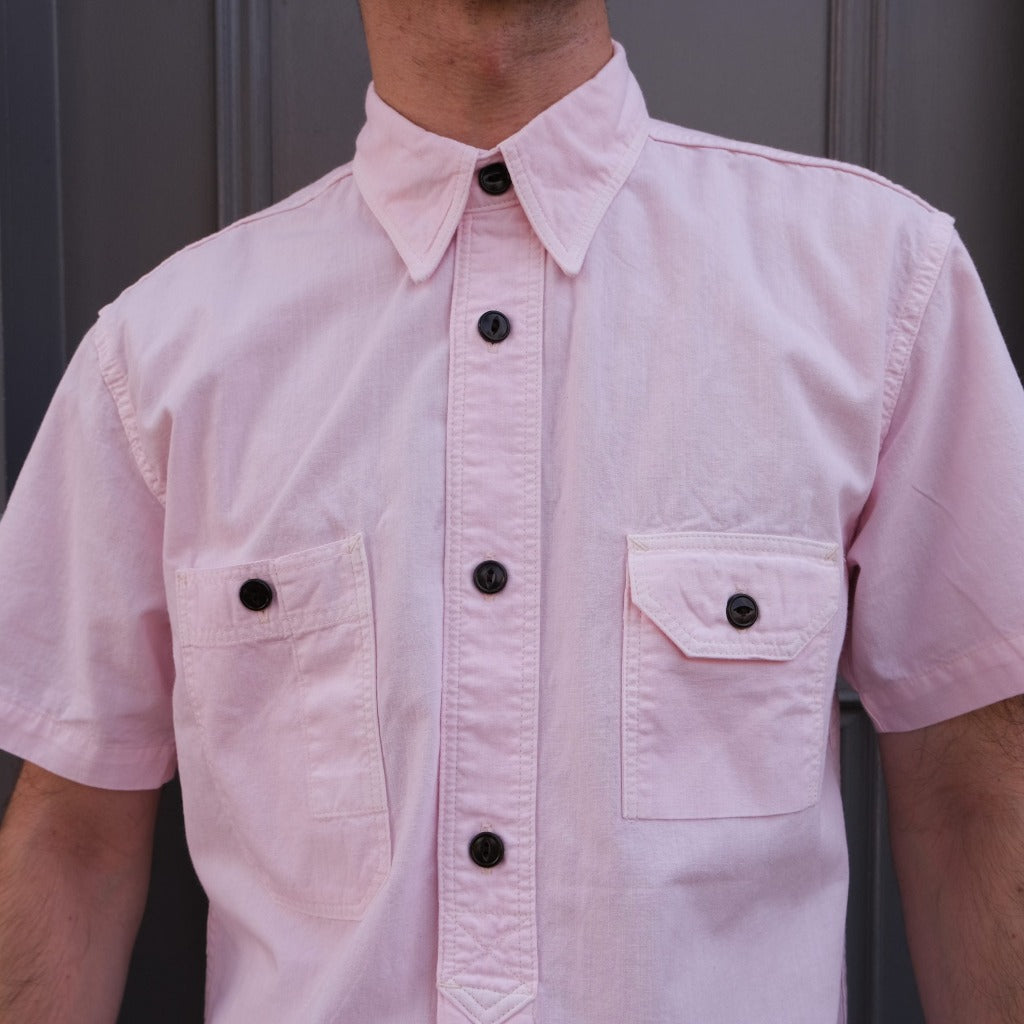 Studio D'Artisan Sakura Dyed S/S Chambray Shirt