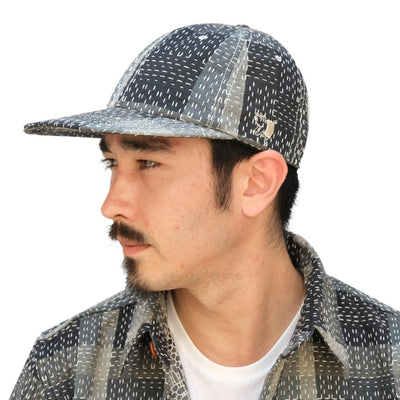 Studio D'Artisan "Noragi Sashiko" Baseball Cap (Black)