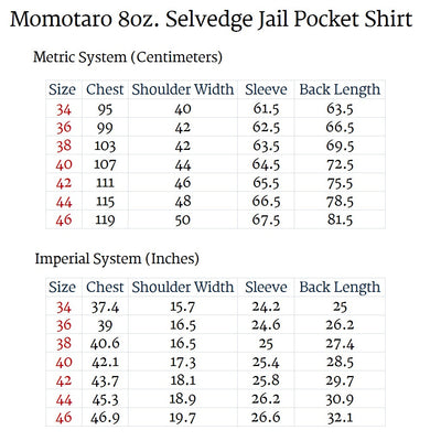 Momotaro 8oz. Selvedge Jail Pocket Shirt - Okayama Denim Shirt - Selvedge